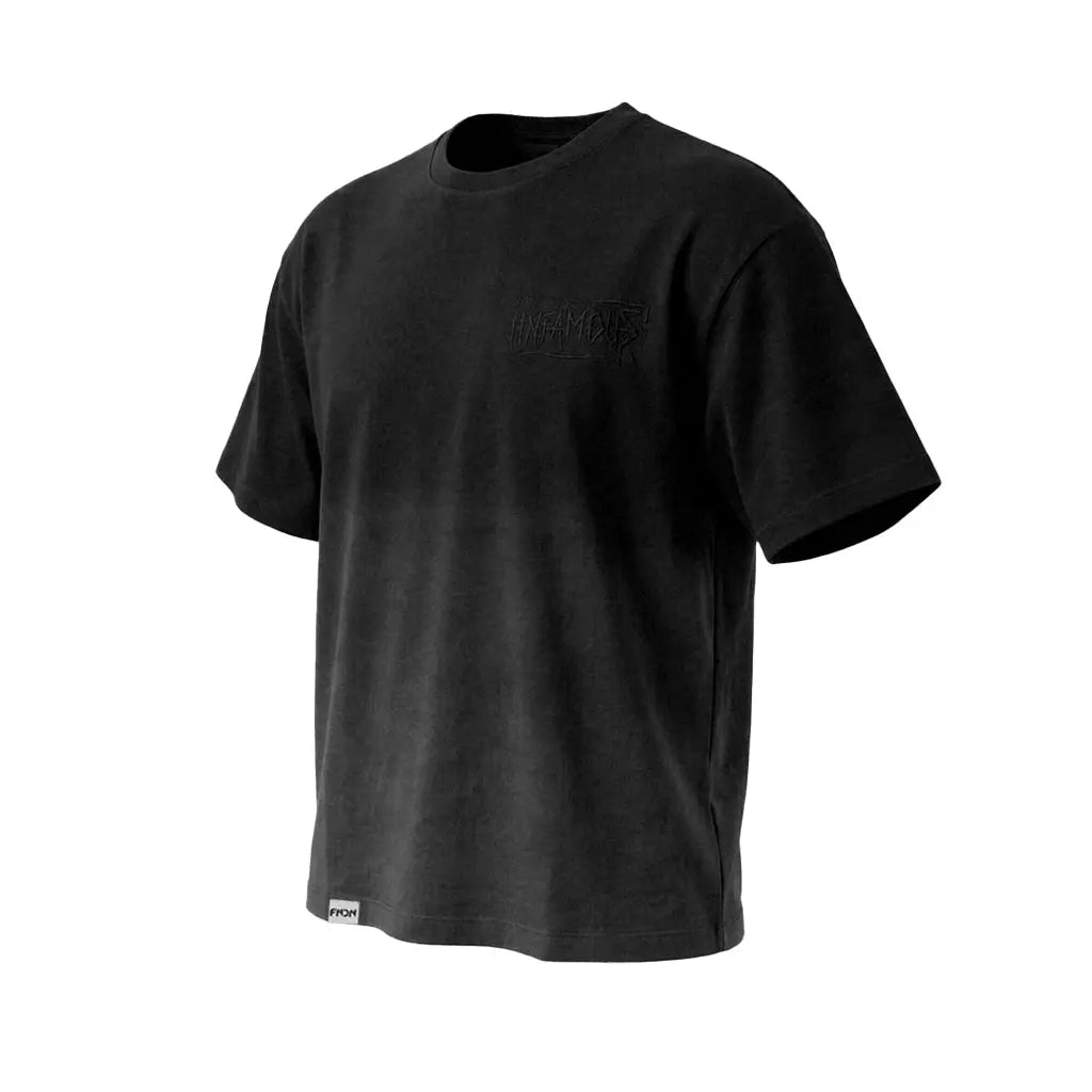 FOUNDATION TEE - BLACK WASH Infamous Paintball