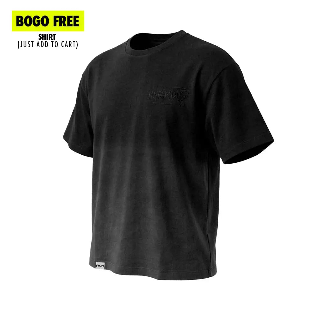 FOUNDATION TEE - BLACK WASH Infamous Paintball