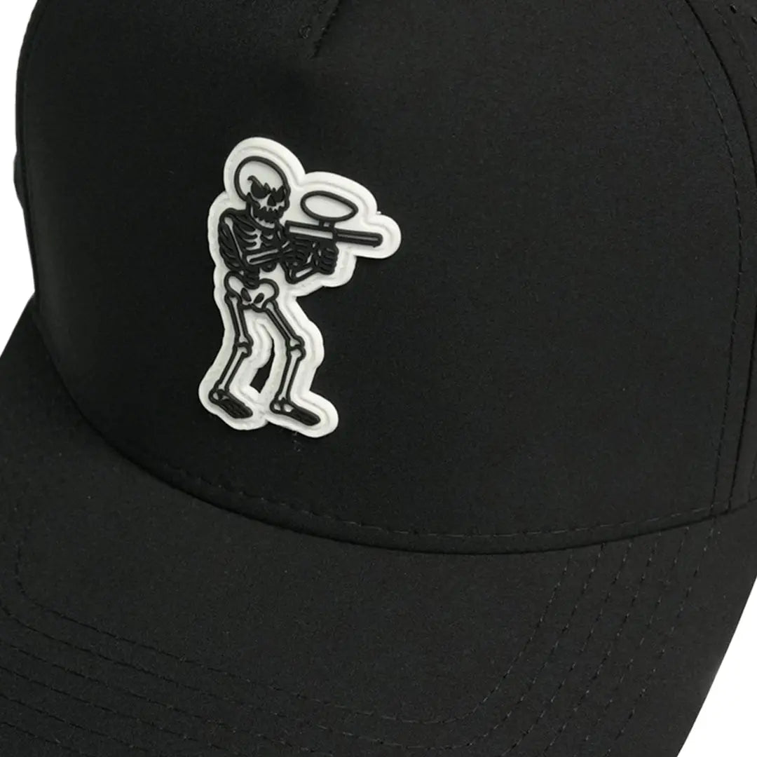 Bones Baller Weatherproof Snapback Hat - Black Infamous Paintball
