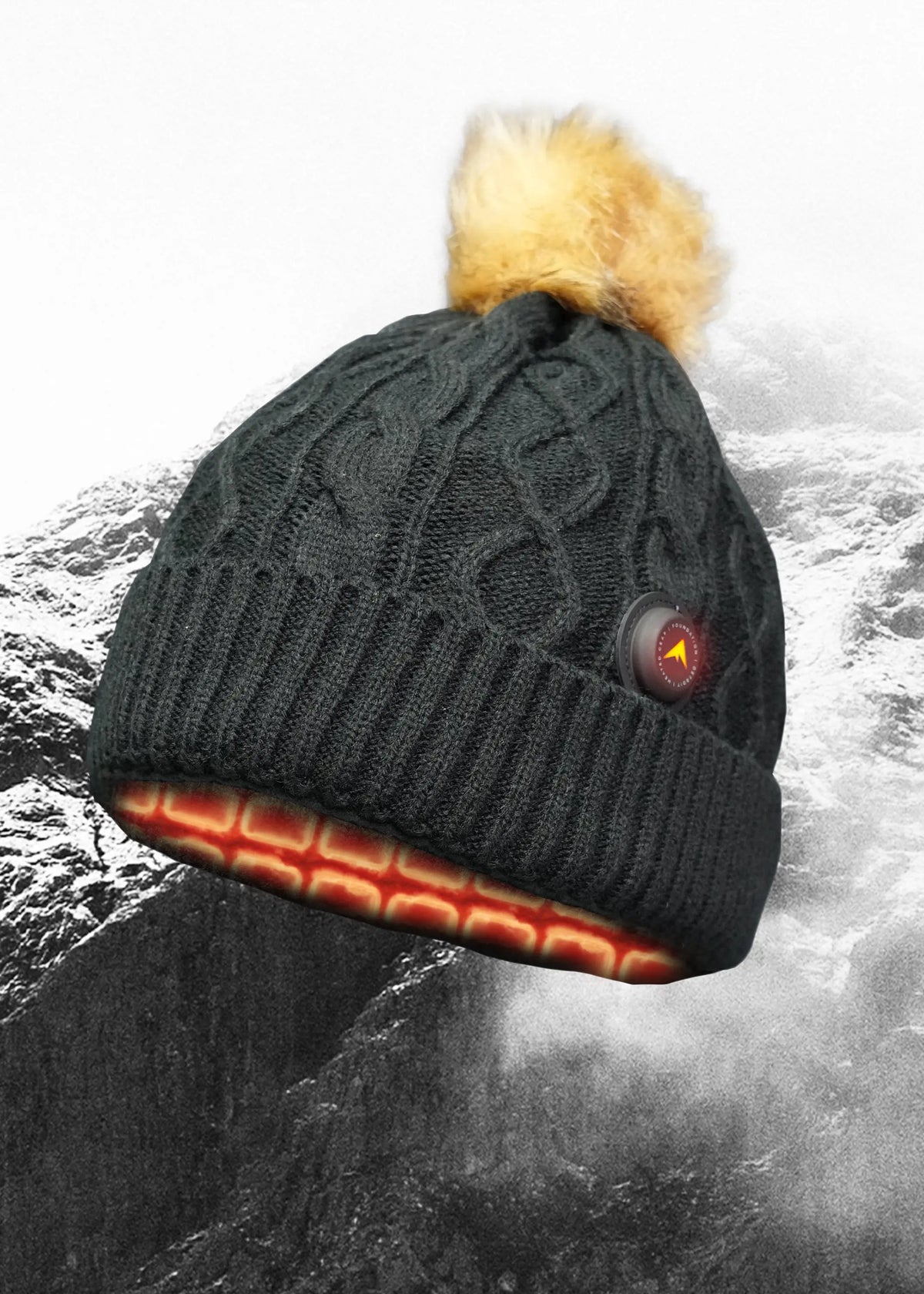 FNDN™ Heated Cable Knit Beanie FNDN