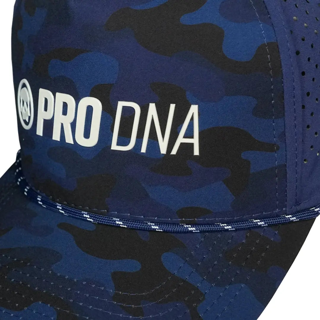 Pro DNA Weatherproof Snapback Hat - Blue Camo Infamous Paintball