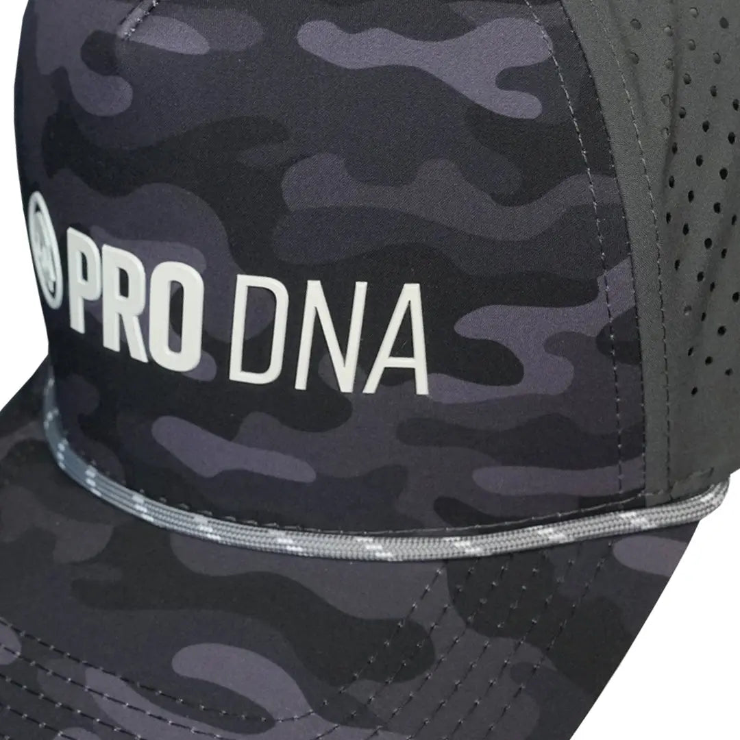 Pro DNA Weatherproof Snapback Hat - Grey Camo Infamous Paintball