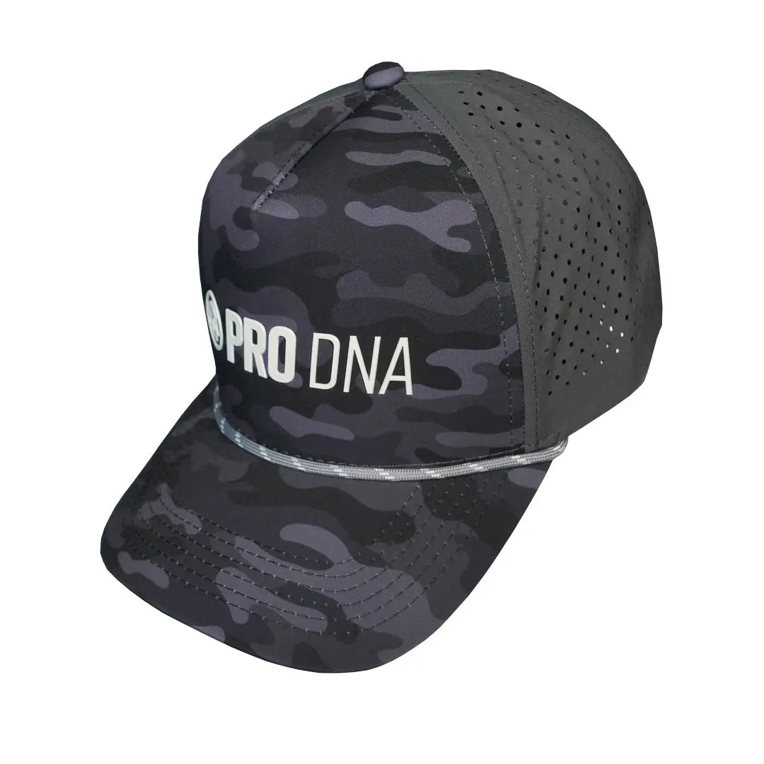 Pro DNA Weatherproof Snapback Hat - Grey Camo Infamous Paintball