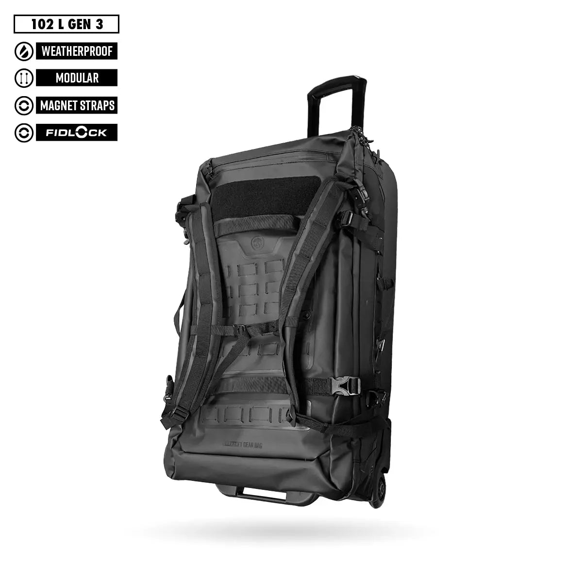 FNDN® MODULAR WEATHERPROOF ROLLING GEARBAG - 102L (GEN 3) FNDN
