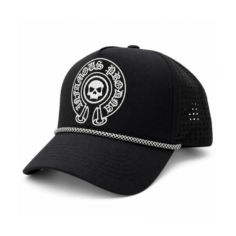 INFAMOUS™ Snapback Hat - Skull Horseshoe - Black