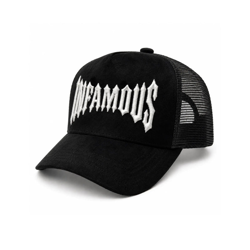 INFAMOUS™ Snapback Suede Hat - Choppers - Black