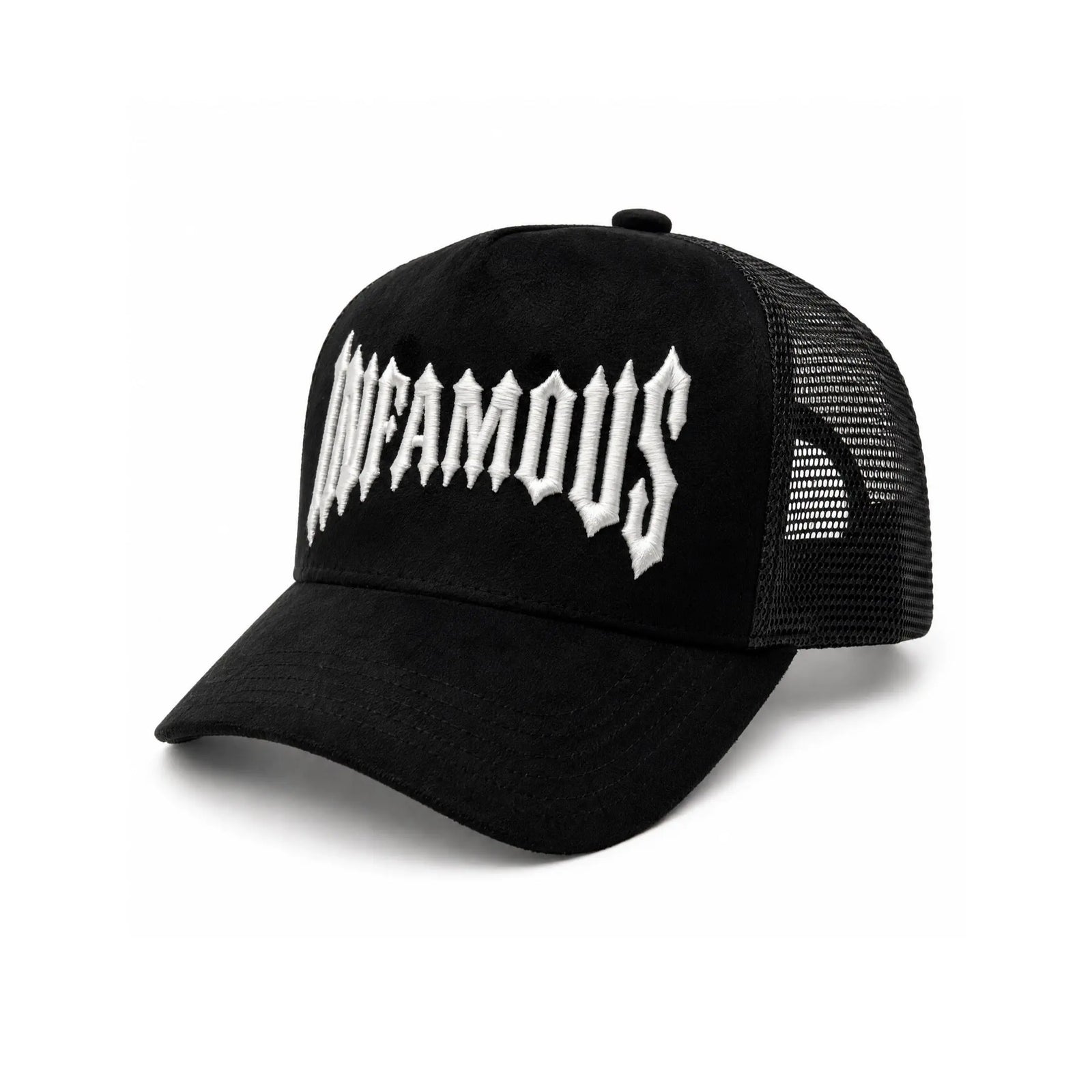 INFAMOUS™ Snapback Suede Hat - Choppers - Black Infamous Paintball