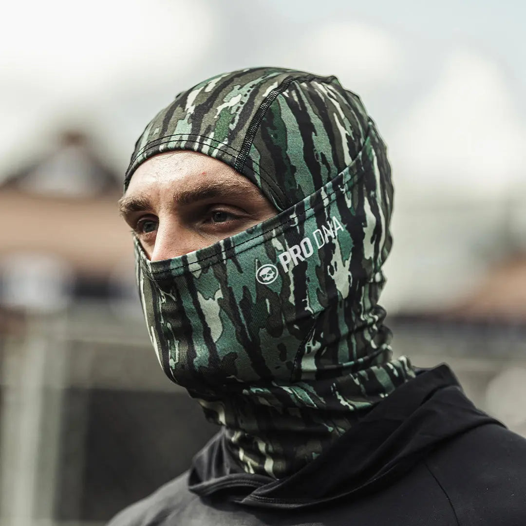 Sheisty Balaclava Headwrap - Green Tree Camo Infamous Paintball