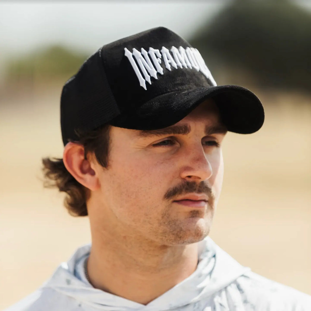 INFAMOUS™ Snapback Suede Hat - Choppers - Black Infamous Paintball