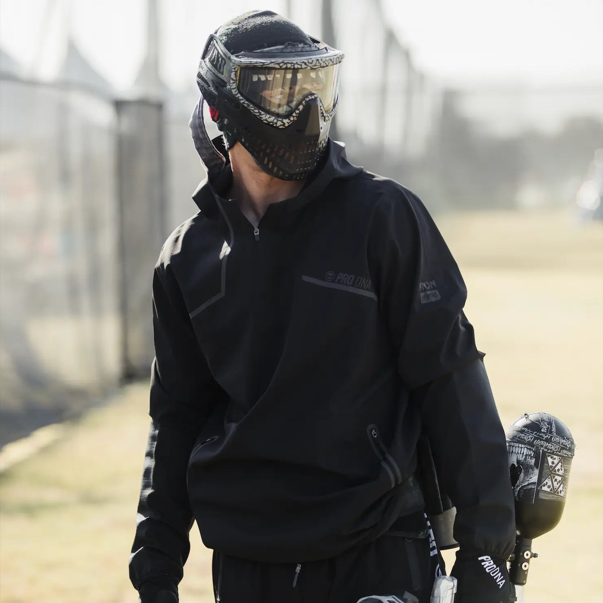 PRO DNA™ SPEC-1 SOFT SHELL PLAYING HOODIE - BLACK Infamous Paintball