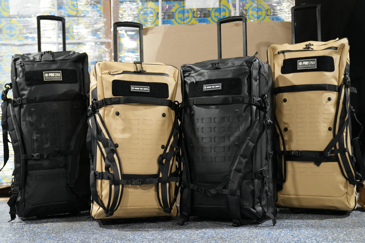 FNDN® MODULAR WEATHERPROOF ROLLING GEARBAG - 120L (XL) - BLACK Infamous Paintball
