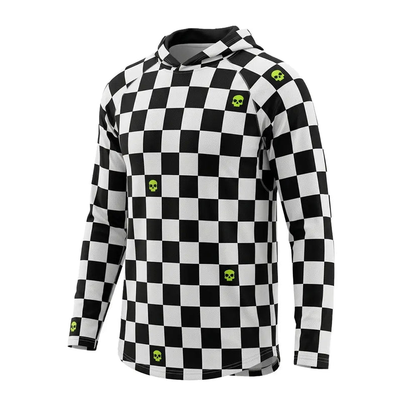 LIGHTWEIGHT UV HOODIE - CHECKERED