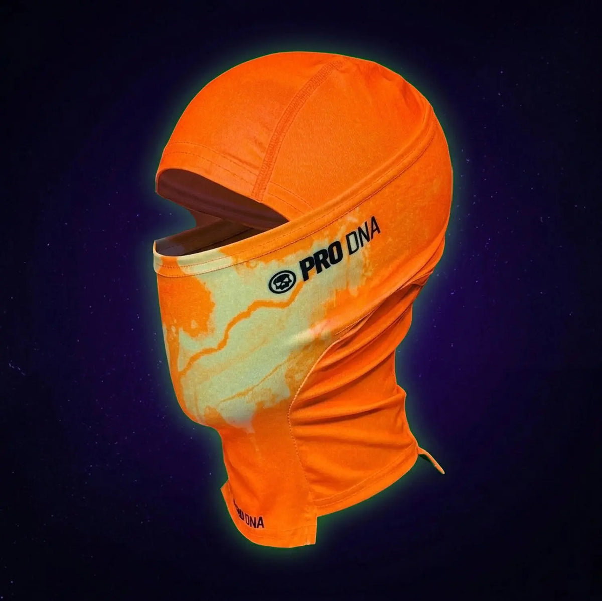 Shiesty Balaclava Headwrap - ORANGE UV GLOWTANIUM Infamous Paintball
