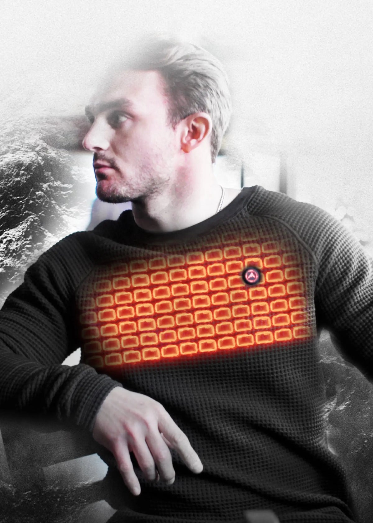 FNDN™ Heated Thermal Waffle-Knit Shirt FNDN