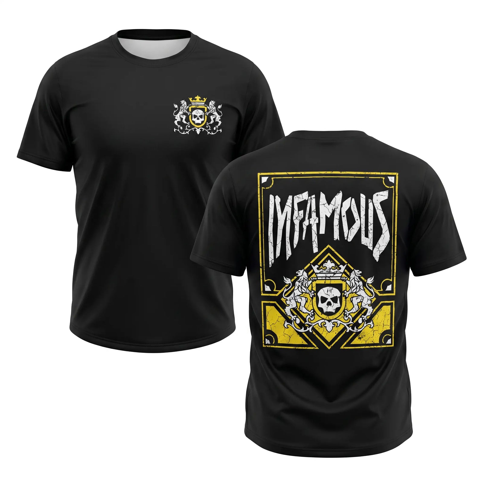Crowns Black - DryFit Shirt Infamous Paintball