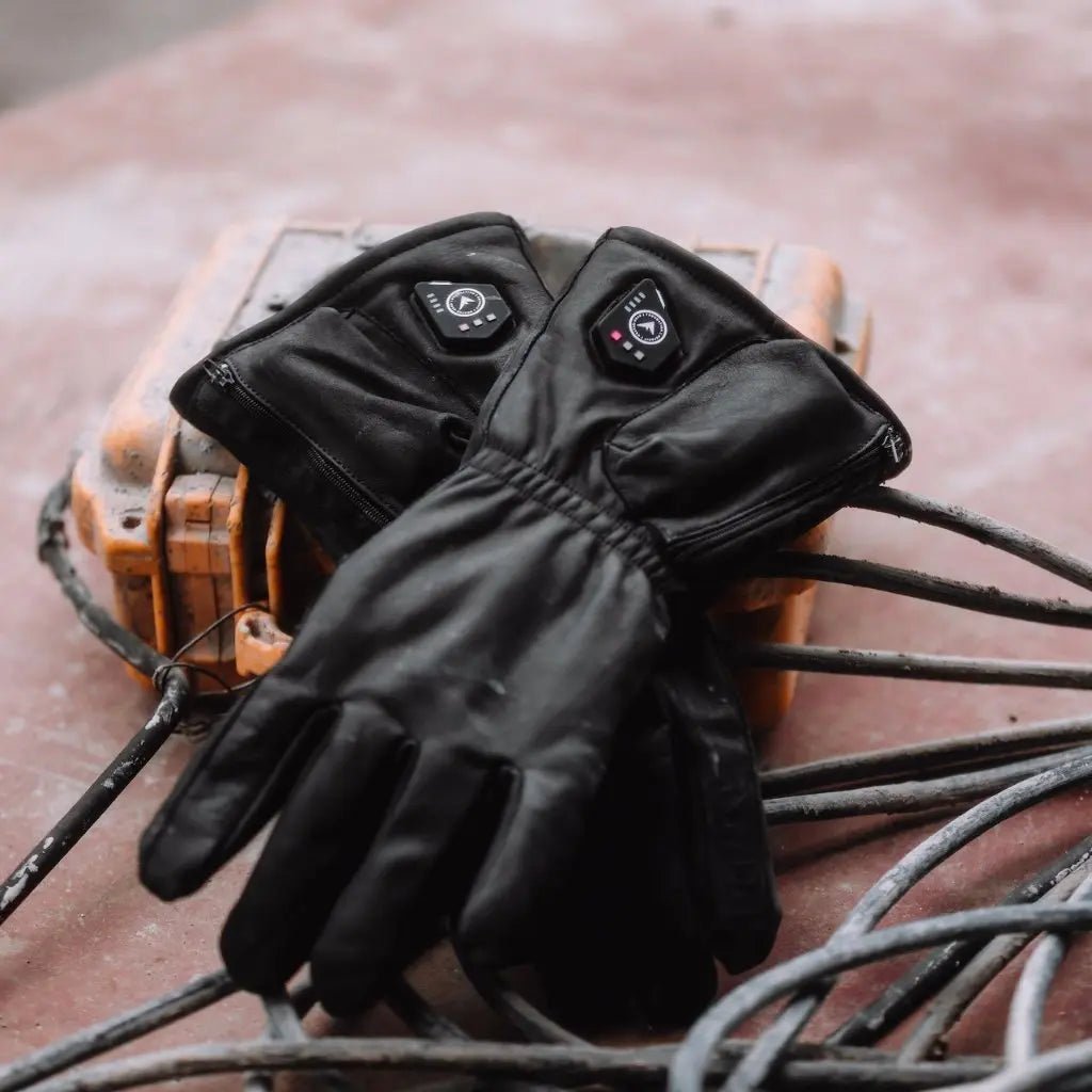 Full Leather Heated 3.7V Work Gloves - FNDN Full Leather Heated 3.7V Work Gloves - FNDN