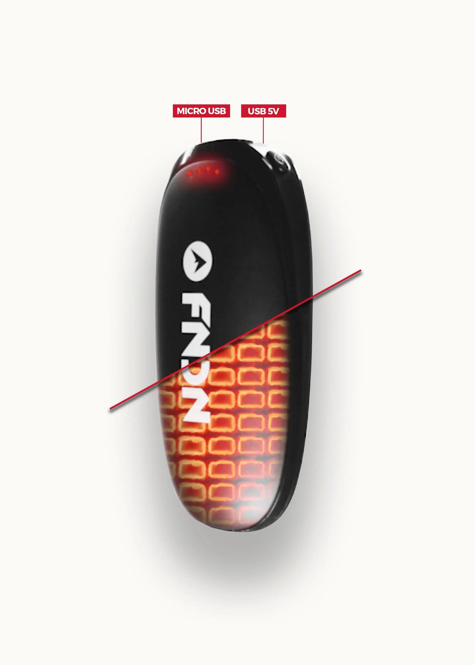 Micro Heat 5K Rechargeable Hand Warmer - 5200 mAh FNDN