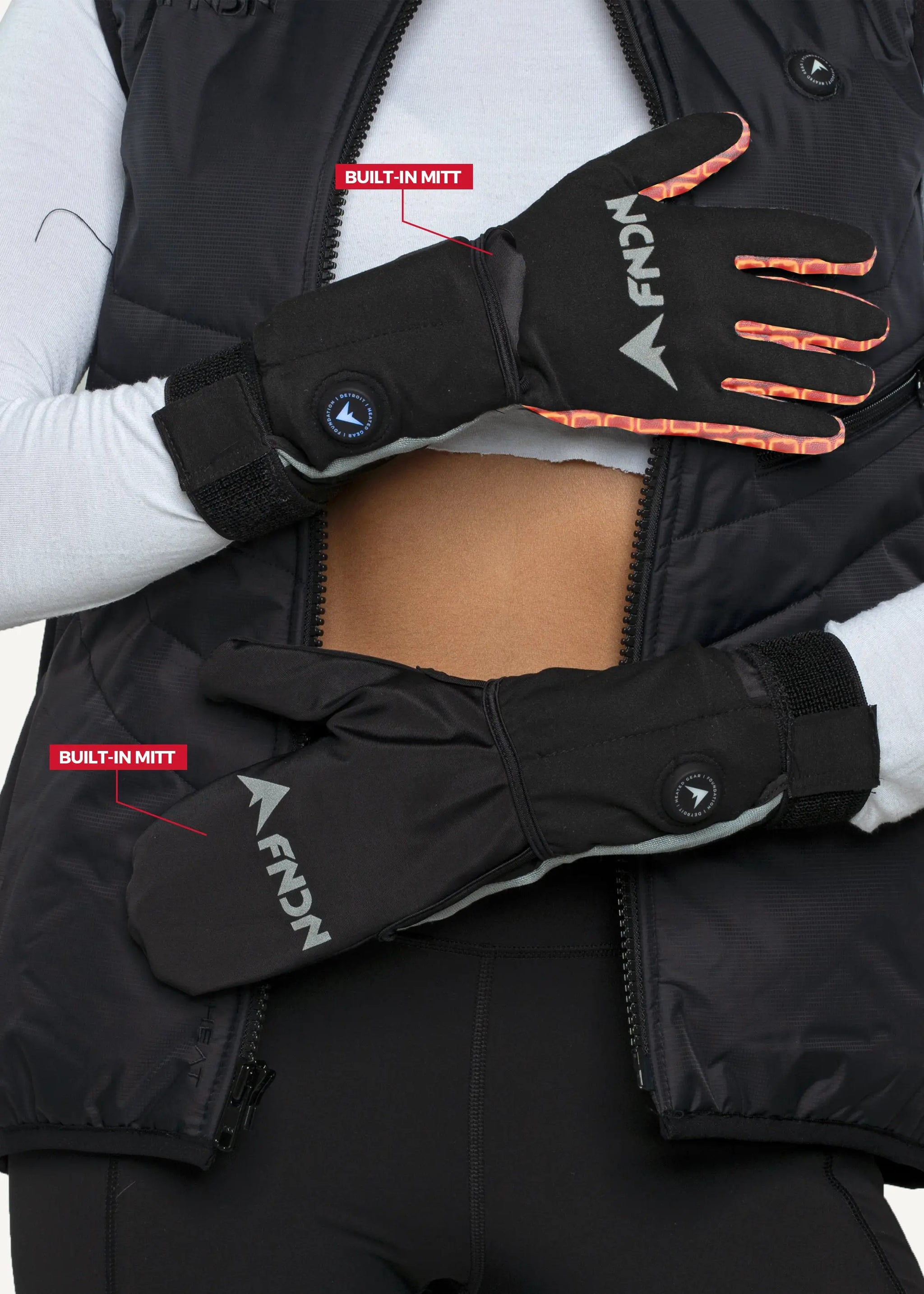 devold innerliner handschuhe FNDN 3.7V Heated Liner Glove with Mitt